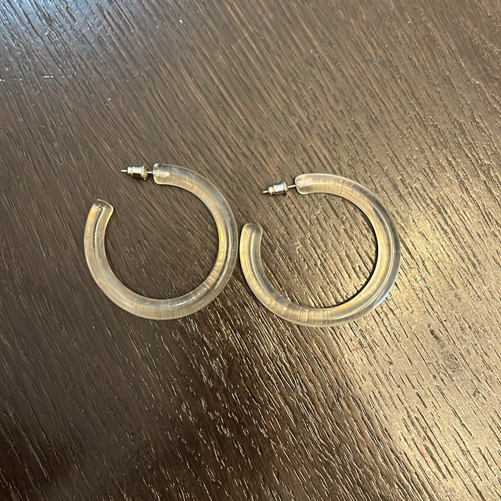 Uncommon James lucite hoops - clear